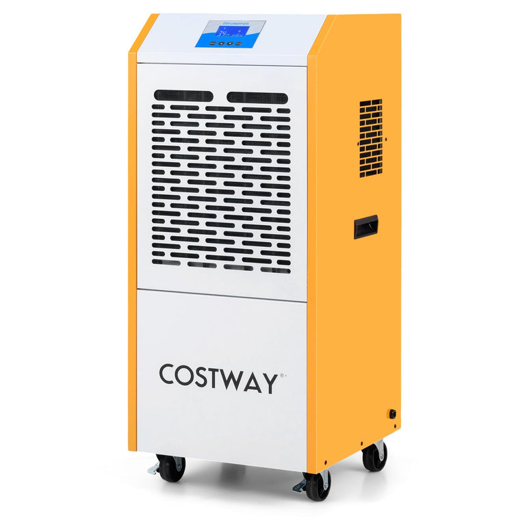 290 Pints Commercial Dehumidifier with Pump, Industrial Dehumidifier with Drain Hose, 24H Timer & Wheels for - product view 1