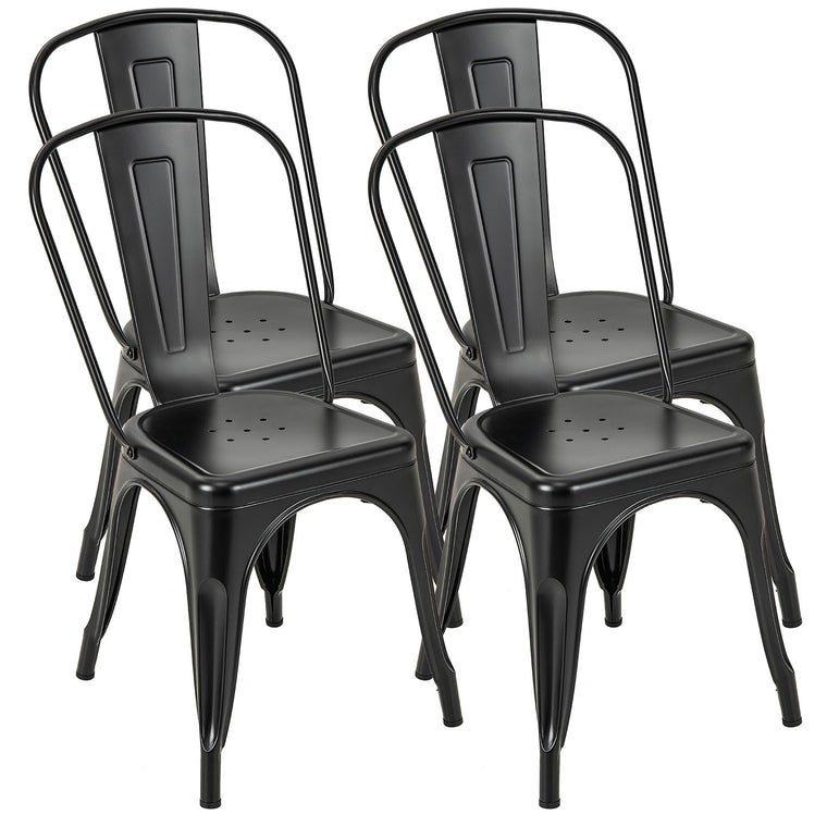 Metal Dining Chairs Set of 4 - product view 1