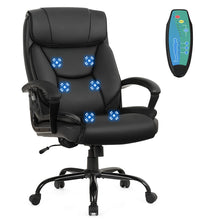 500 lbs Big and Tall Office Chair, Massage Executive Chair w/ 6 Vibrating Points - product view 5