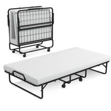 Folding Bed with Mattress for Adults, Twin Size Rollaway Beds for Guest, 75"x 38" - product view 1