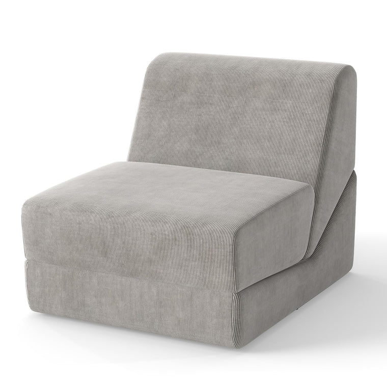 3-in-1 Folding Sofa Bed Convertible Sleeper Chair with Back Support, High Density Sponge - product view 1
