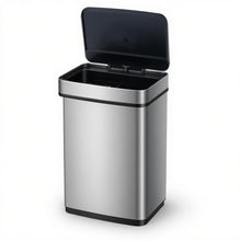 16 Gal Automatic Stainless Steel Motion Sensor Trash Can with 2 Compartments - product view 1