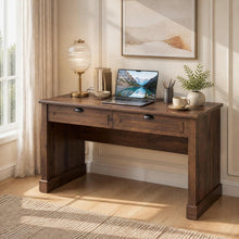 48" Mid Century Modern Computer Desk with 2 Drawers - product view 2