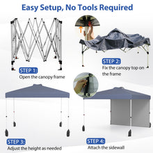 10 x 10 Pop Up Canopy with 1 Sidewall and Wheeled Bag - product view 2