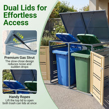 52"x32"x46" Outdoor Trash Can Storage - product view 2