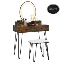 CHARMAID Vanity Set with Lighted Mirror - product view 3