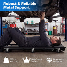 40 Inch Padded Rolling Creeper with Adjustable Backrest & Headrest - product view 4