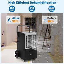 163 Pints Commercial Dehumidifier, 4500 Sq.Ft Dehumidifier with Pump & Drain Hose - product view 5