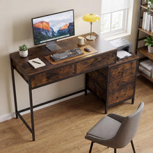 Reversible Computer Desk with 5 Drawers - product view 2