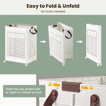 75L Collapsible Laundry Basket with Wheels - product view 2