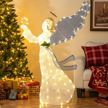 5 Ft Lighted Christmas Angel with Star Halo Spreading Wings - product view 3