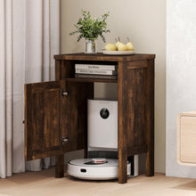 Robot Vacuum Storage Cabinet with Door and Open Shelf for Living Room Bedroom - product view 2
