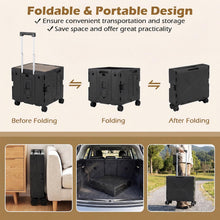 Foldable Utility Cart on 4 Rotate Wheels - product view 3