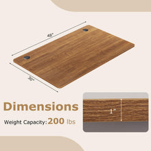 Universal Wood Table Top 48 x 30 inch Solid One-Piece Desk top - product view 4