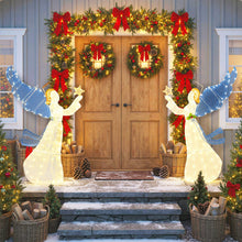 5 Ft Lighted Christmas Angel with Star Halo Spreading Wings - product view 4