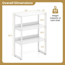 Desktop Bookshelf for Home Office Kitchen Dorm (1/2) - product view 3