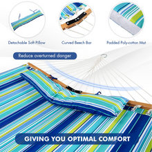 10.5 FT Hammock, Quilted 2 Person Hammock w/Detachable Pillow, 495LBS Capacity - product view 3
