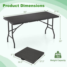 5ft Heavy-Duty Rectangular Folding Table with Handle - product view 3