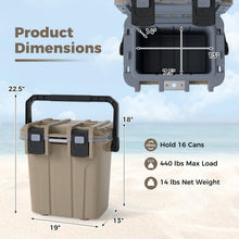 21QT Ultra-Light Injection Molded Cooler with Handles & Bottle Opener - product view 4