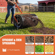 Compost Spreader 24" Peat Moss Spreader Roller - product view 3