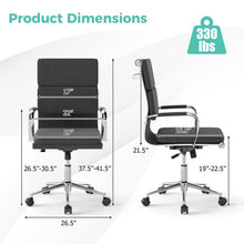 Ergonomic Office Chair Mid Back Fabric Desk Chair with Armrest - product view 3