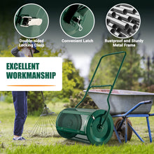 27" Compost Spreader, Peat Moss Spreader, Heavy Duty Metal Mesh Lawn Roller - product view 3