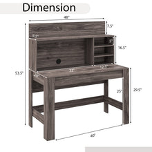 Computer Desk with Bookshelf - product view 4
