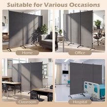 3 Panel Room Divider, 6FT Folding Privacy Screen - product view 3