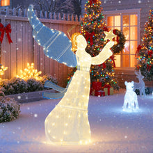 5 Ft Lighted Christmas Angel with Star Halo Spreading Wings - product view 5