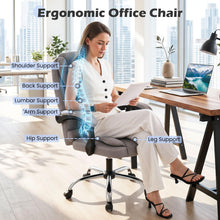 Office Executive Chair | Ergonomic Big High Back Computer Chair with Linkage Armrests - product view 4