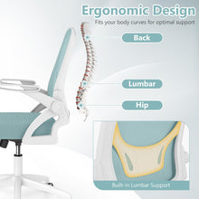 Ergonomic Desk Chair with Flip-up Arms & Lumbar Support - product view 4