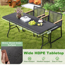 5ft Heavy-Duty Rectangular Folding Table with Handle - product view 4