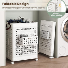 75L Collapsible Laundry Basket with Wheels - product view 4