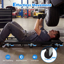 40 Inch Padded Rolling Creeper with Adjustable Backrest & Headrest - product view 5