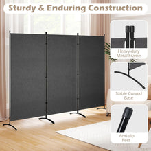 3 Panel Room Divider, 6FT Folding Privacy Screen - product view 4