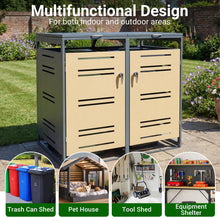 52"x32"x46" Outdoor Trash Can Storage - product view 4