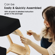 Kneeling Chair, Wood Posture Chair w/Soft Cushion - product view 5