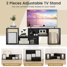 Bookshelf TV Stand for TVs up to 55" - product view 4