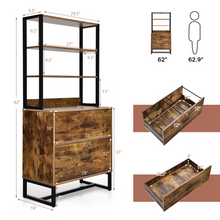Lateral File Cabinet with 2 Drawers with Lock - product view 3