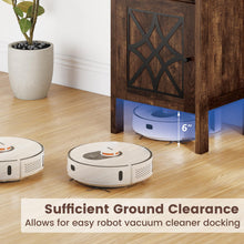 Robot Vacuum Storage Cabinet with Door and Open Shelf for Living Room Bedroom - product view 4