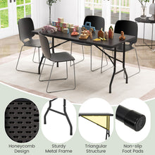 5ft Heavy-Duty Rectangular Folding Table with Handle - product view 5