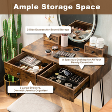 CHARMAID Vanity Set with Lighted Mirror - product view 6
