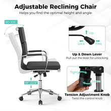 Ergonomic Office Chair Mid Back Fabric Desk Chair with Armrest - product view 5