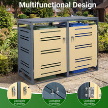 52"x32"x46" Outdoor Trash Can Storage - product view 5