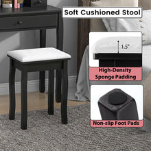 CHARMAID Makeup Vanity Desk with Lighted Mirror, 3 Color Lighting Modes, Adjustable Brightness, 3 Drawers - product view 6