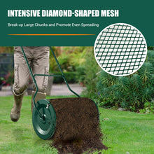27" Compost Spreader, Peat Moss Spreader, Heavy Duty Metal Mesh Lawn Roller - product view 5