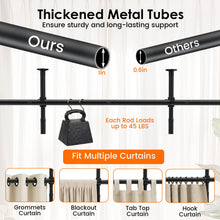 Room Divider Curtain Rod Adjustable 4-10 ft Height & 28-72 in Width - product view 6