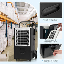 163 Pints Commercial Dehumidifier, 4500 Sq.Ft Dehumidifier with Pump & Drain Hose - product view 2