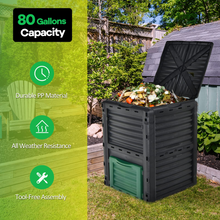 Compost Bin, 80 Gallon(300 L) Large Composting Box - product view 6