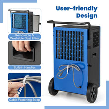 215 Pints Commercial Dehumidifier w/Drain Hose, Industrial Heavy Duty Dehumidifier w/ 24H Timer - product view 5